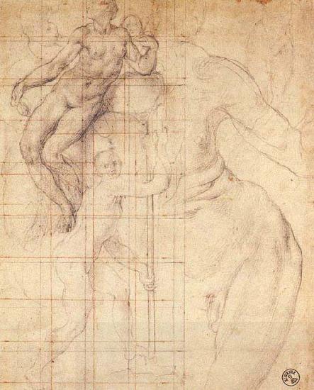 Pontormo, Jacopo Adam and Eve at Work oil painting picture